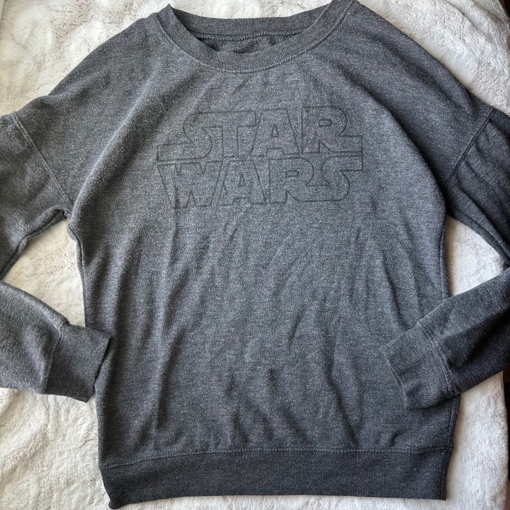 Cozy Star Wars Lightweight Sweater Crewneck Grey